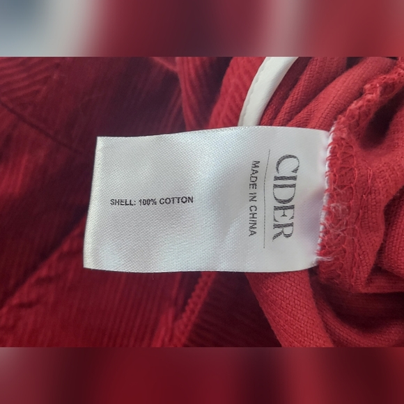 Cider 100% Cotton Mid Rise Striped Roll Hem Shorts - Picture 6 of 7